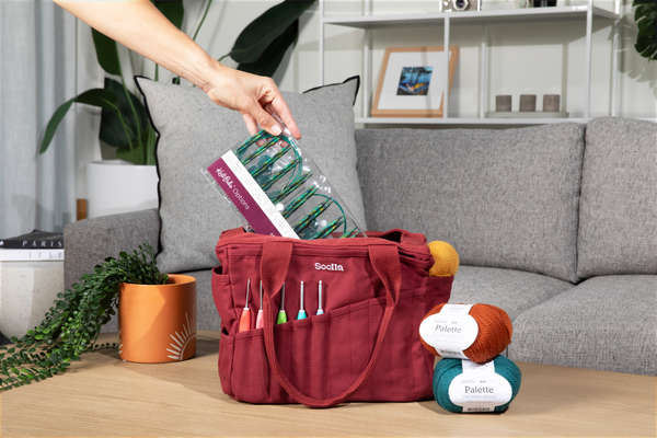 Soolla - Soolla Studio Artist Bag, Sangria, Knitting Crochet Yarn Bag