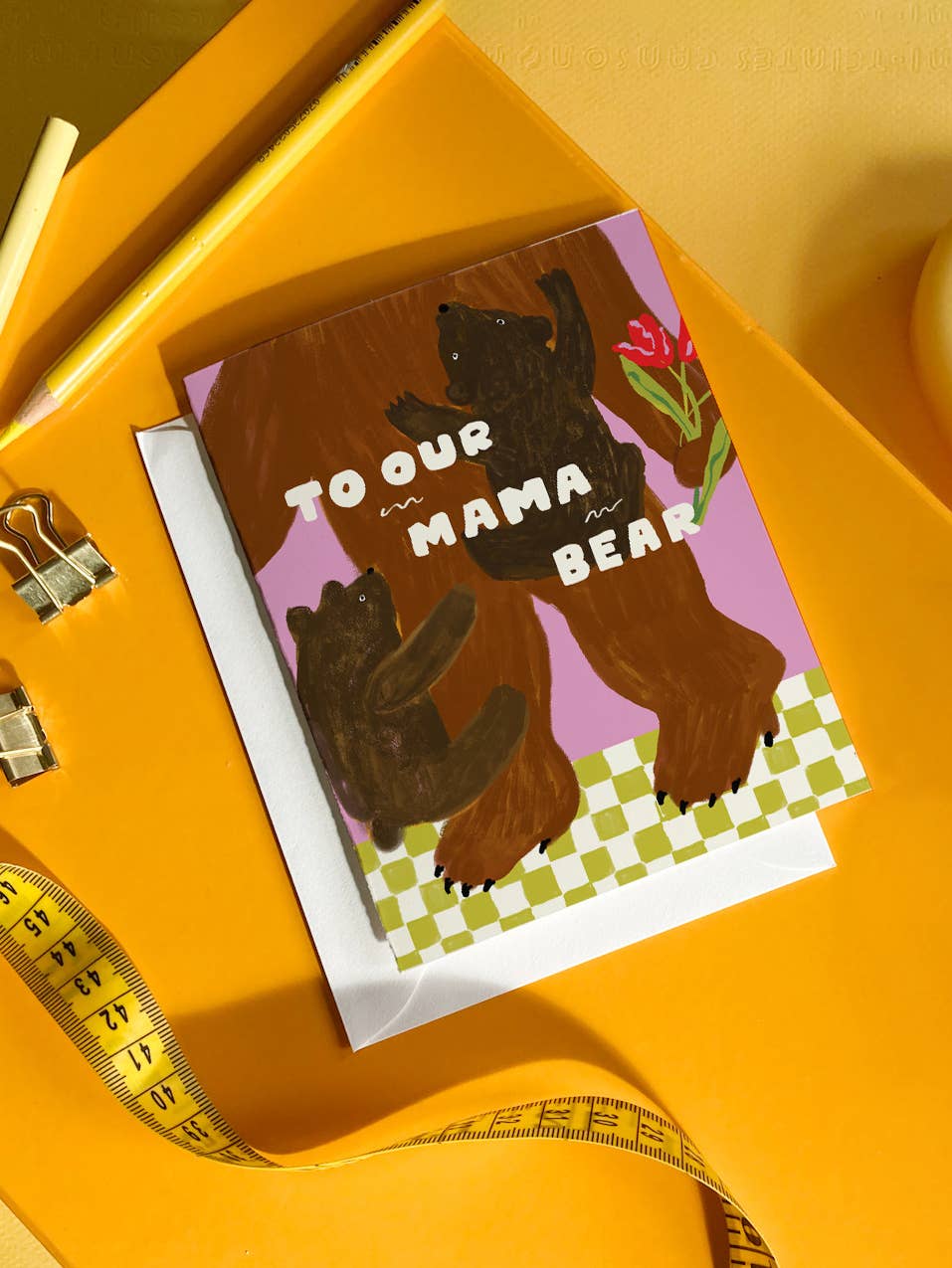 Mama Bear – Cute Whimsical Mother’s Day Greeting Card