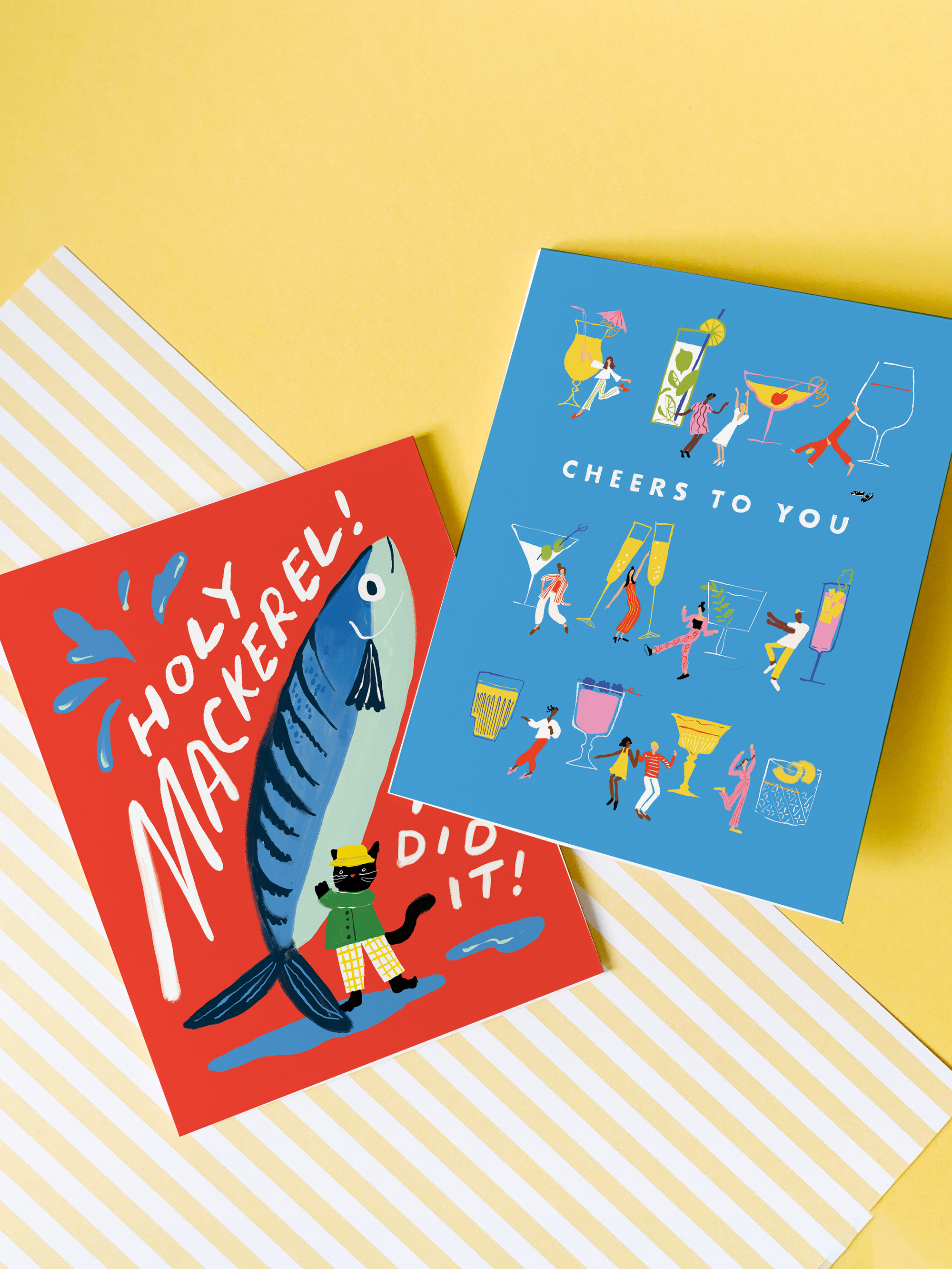 Holy Mackerel – Fish Pun Congratulations Card
