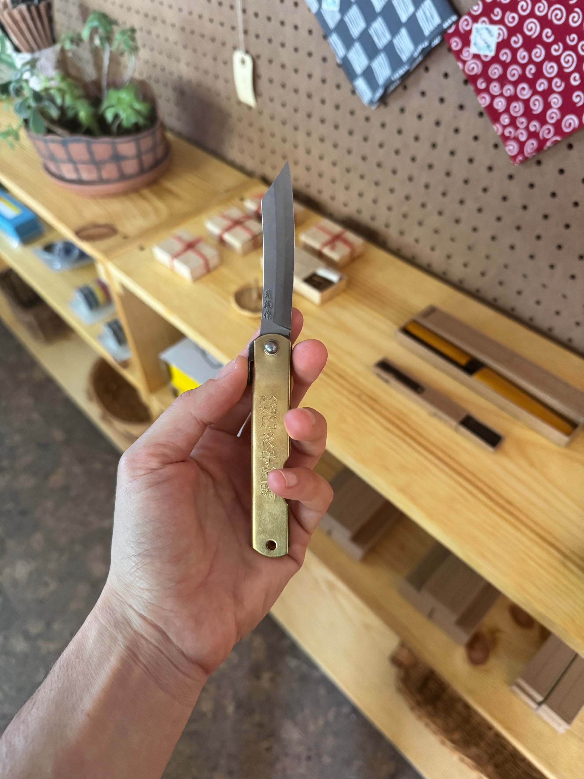 Niwaki Blue Steel Higonokami Folding Knife