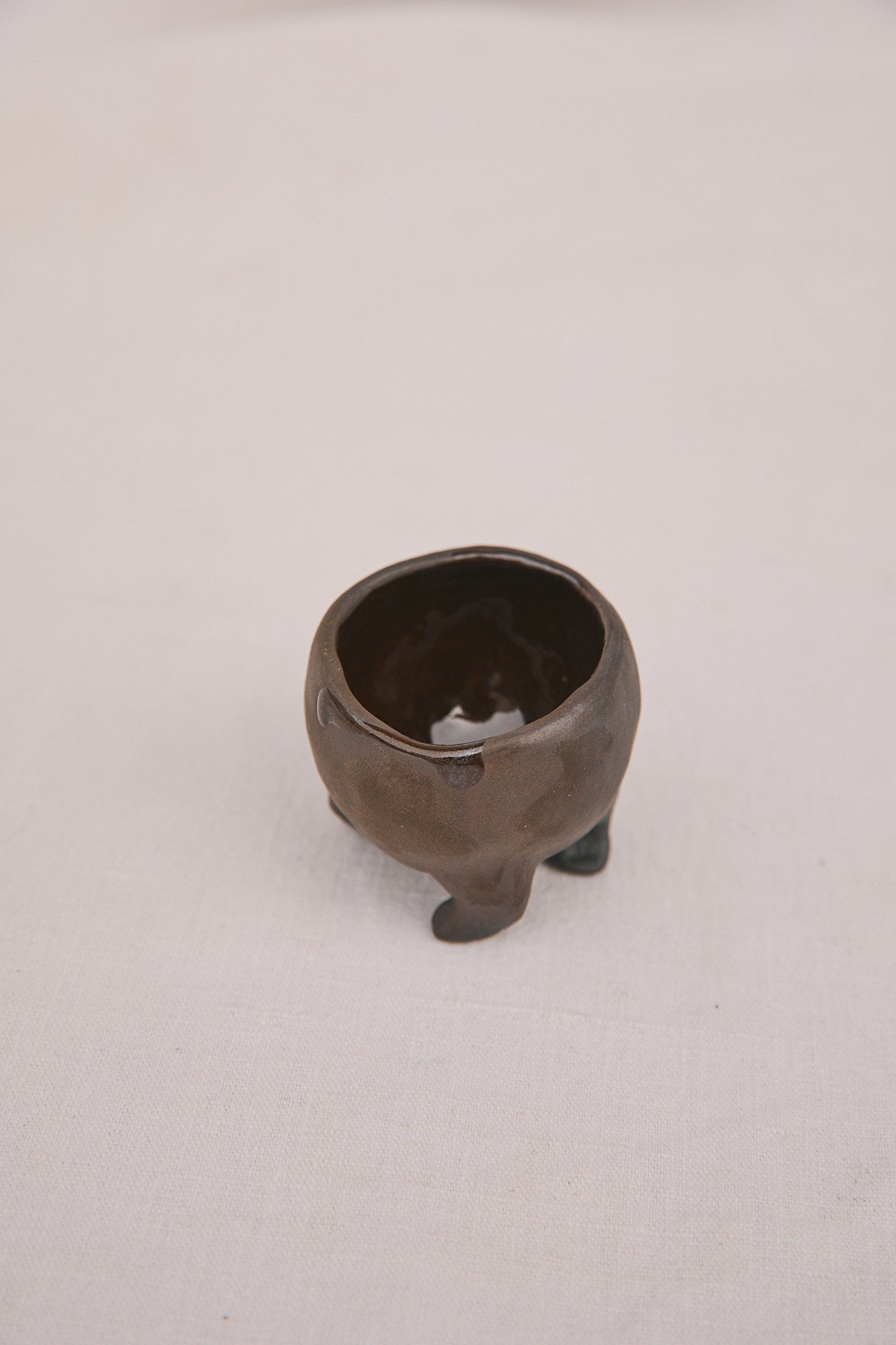 Black Bowl - Tiny With Legs