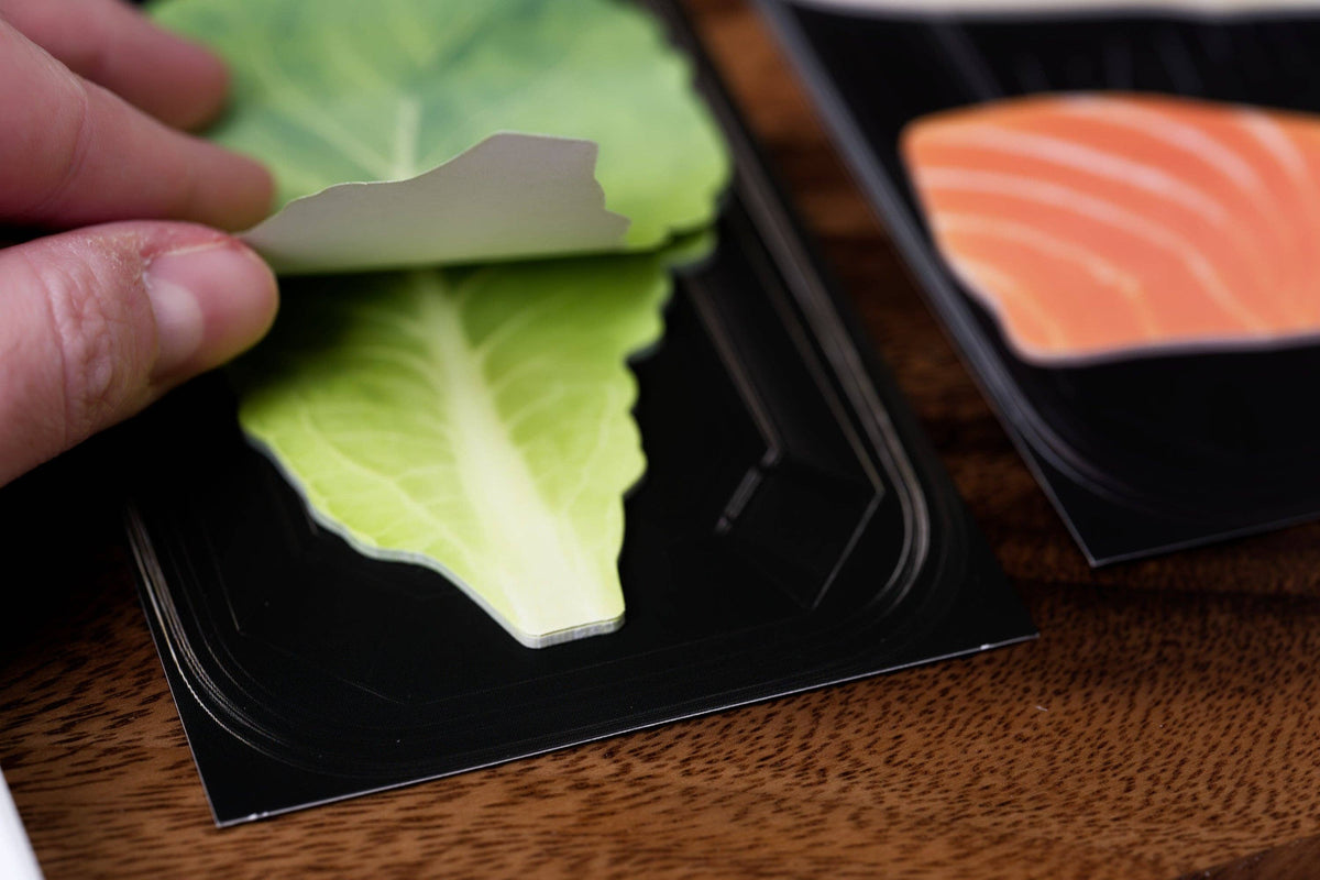 B8 Mart Sticky Notes, Lettuce Leaf