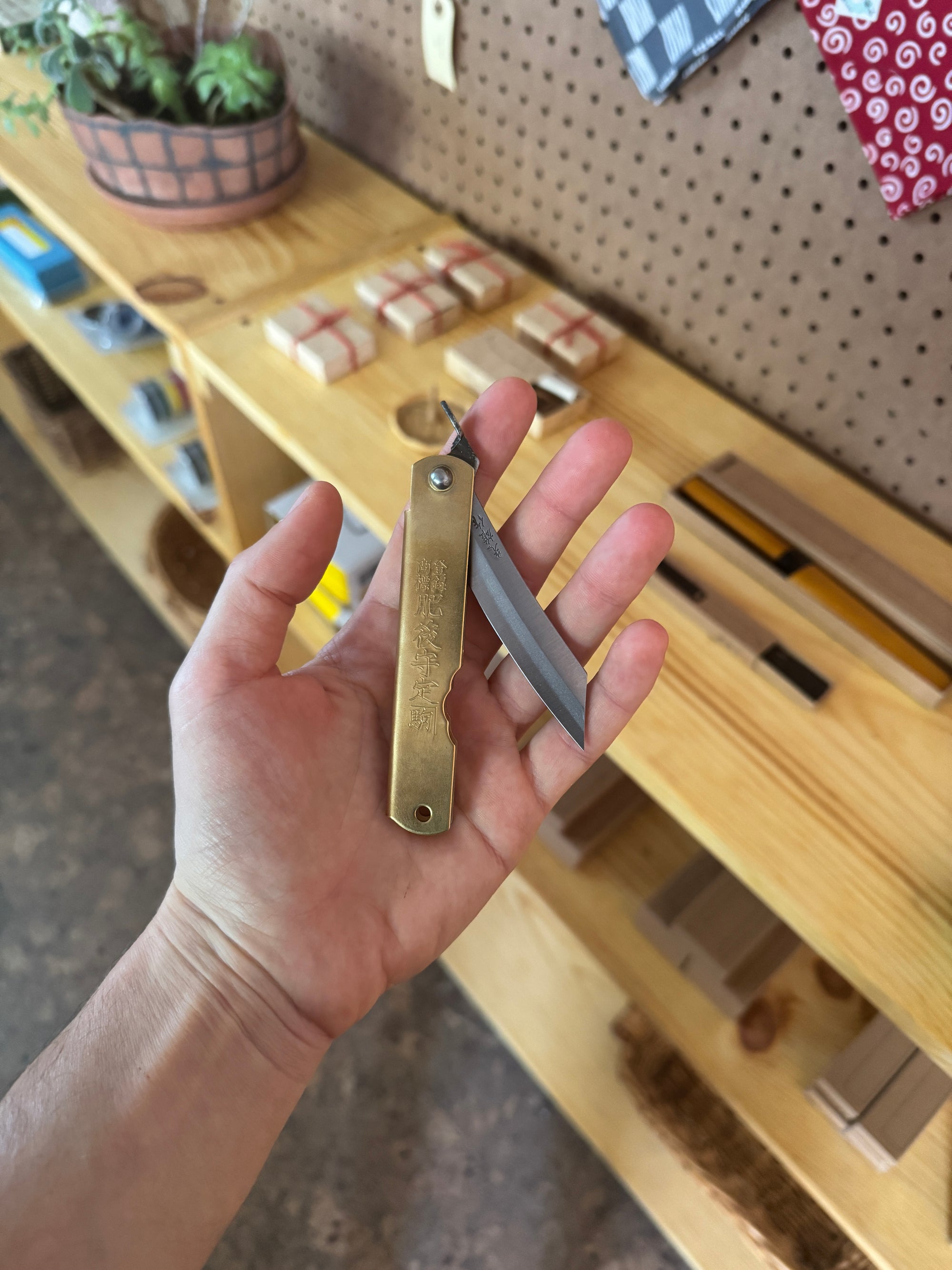 Niwaki Blue Steel Higonokami Folding Knife