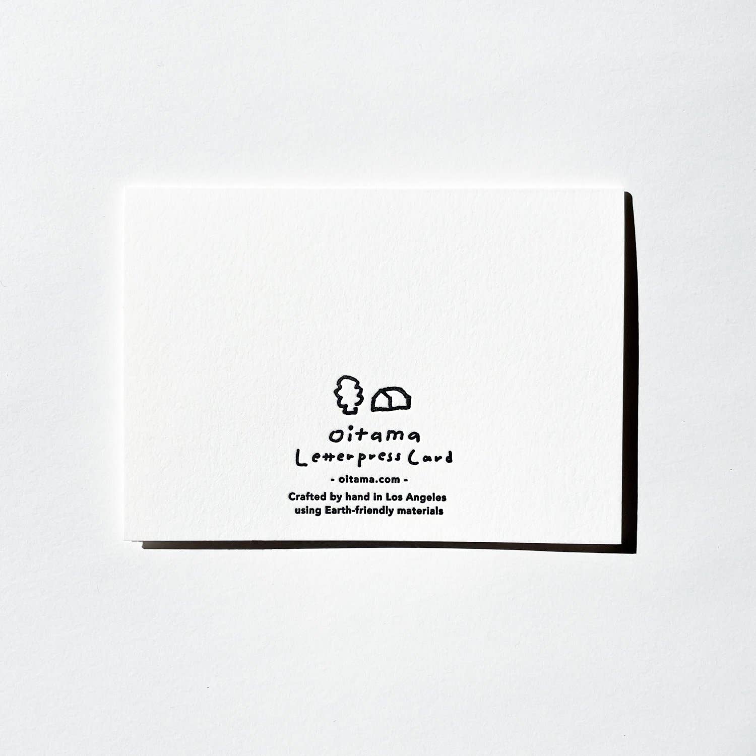 Letterpress Card - Coyote in Forest