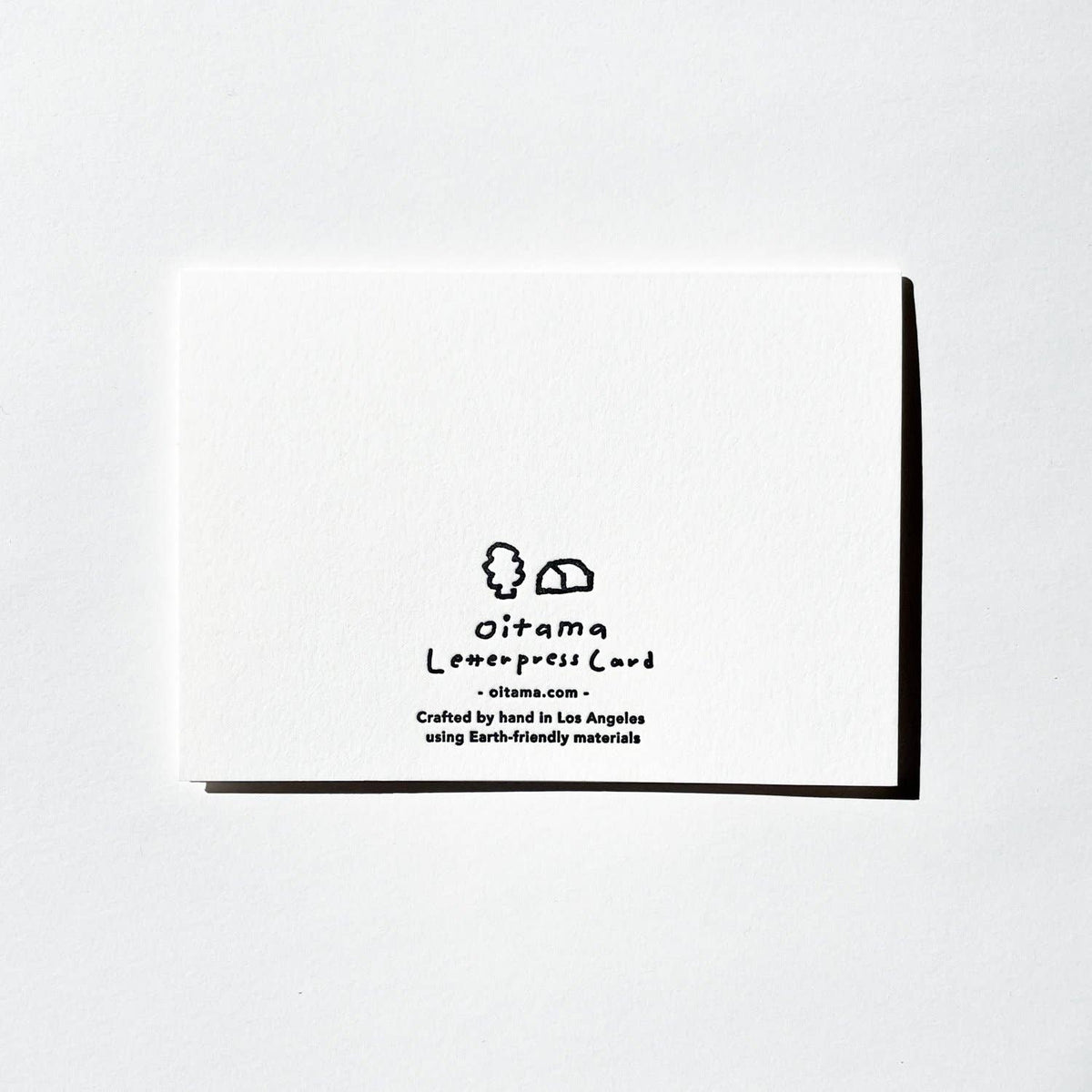Letterpress Card - Coyote & Mountain