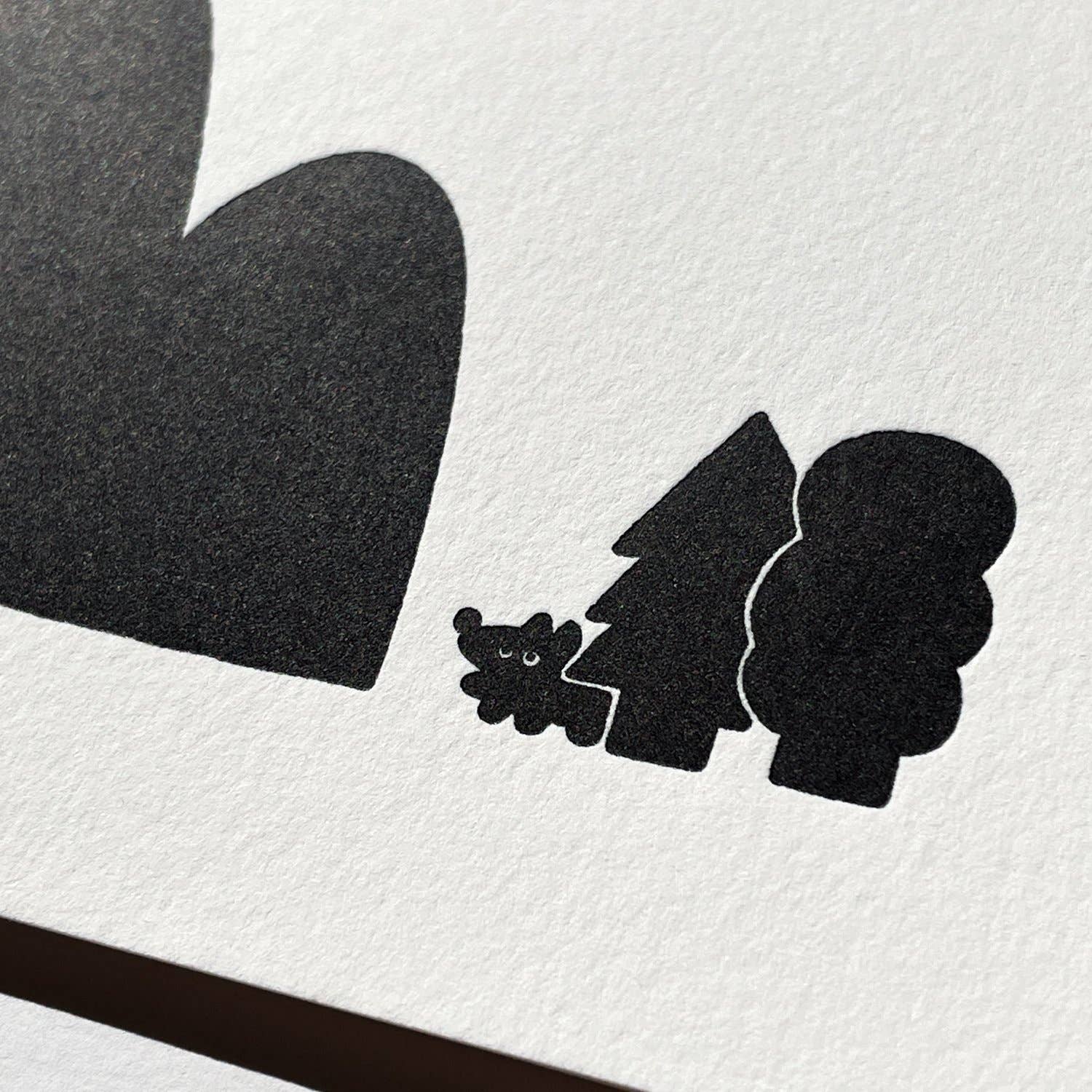 Letterpress Card - Coyote & Mountain
