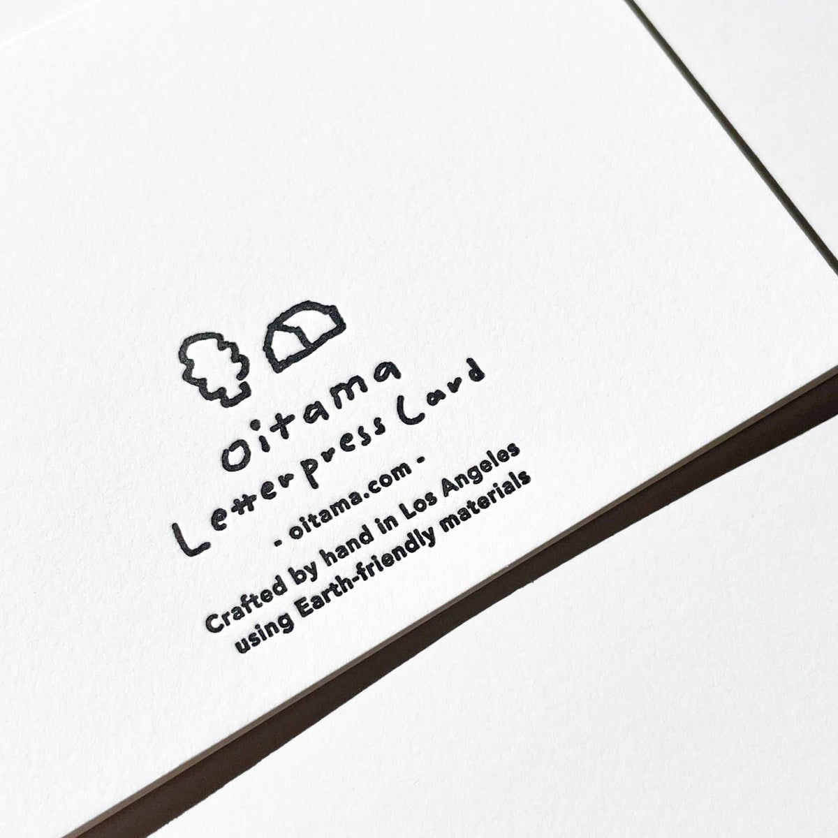 Letterpress Card - Coyote in Forest