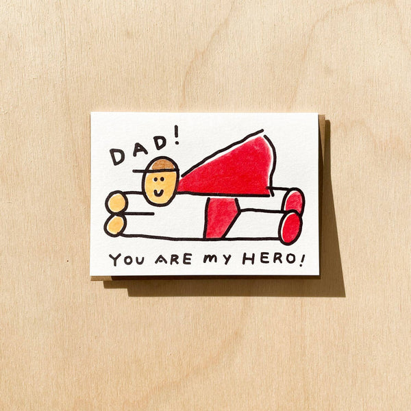 Greeting Card - You're My Hero Dad