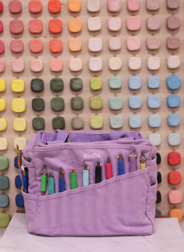 Soolla Studio Artist Bag, Lilac Love, Knitting Project Bag