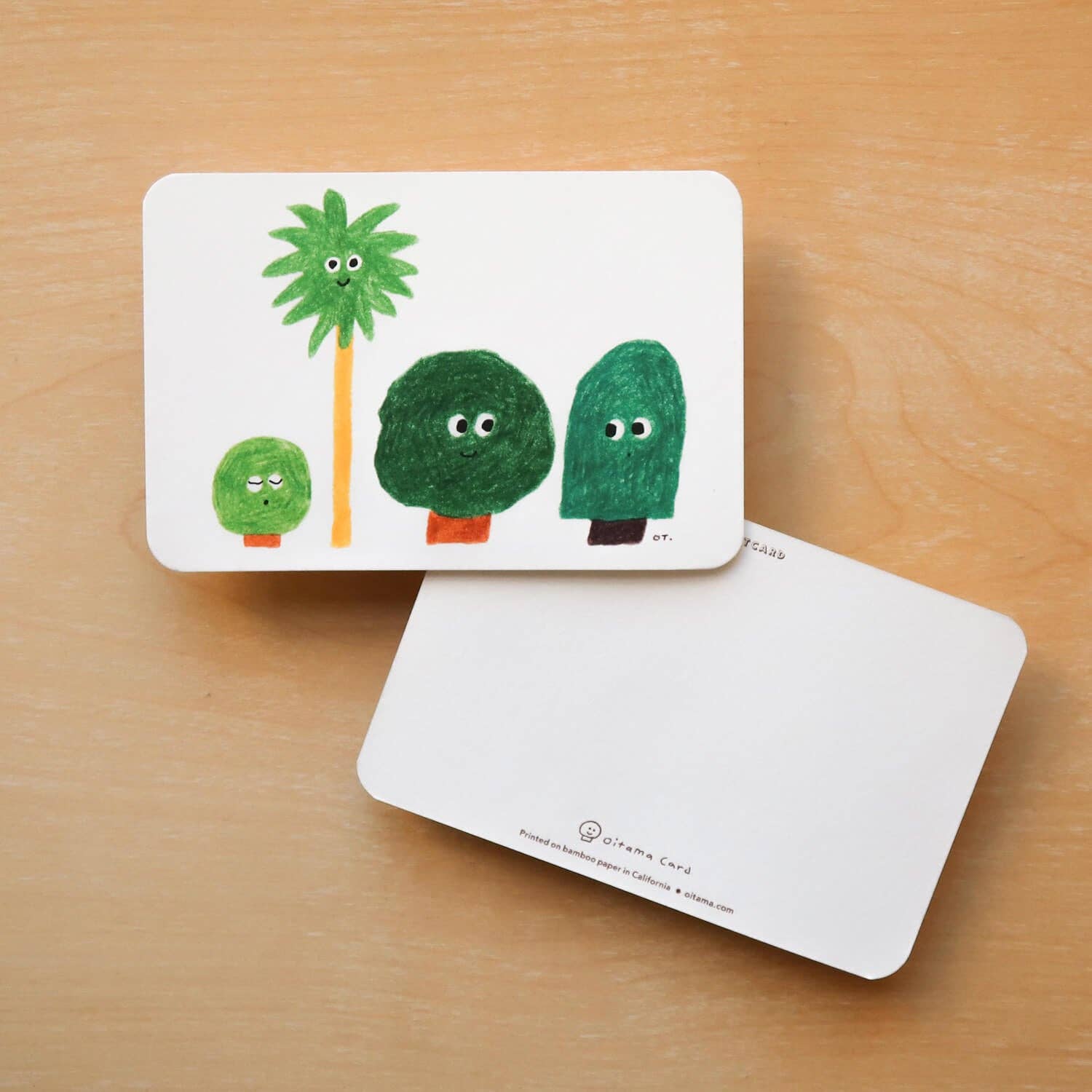 Postcard - Four Trees
