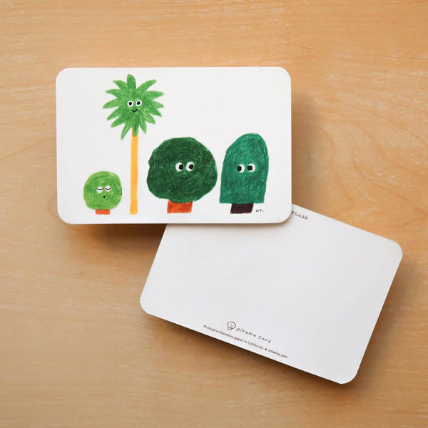 Postcard - Four Trees