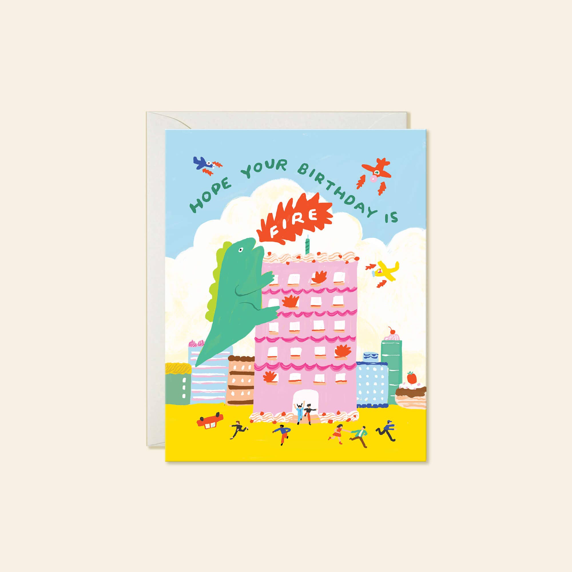 Godzilla Fire Birthday – Funny Pop Culture Birthday Card