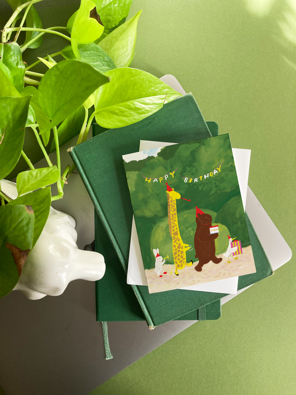 Birthday Parade – Woodland Animal Birthday Card