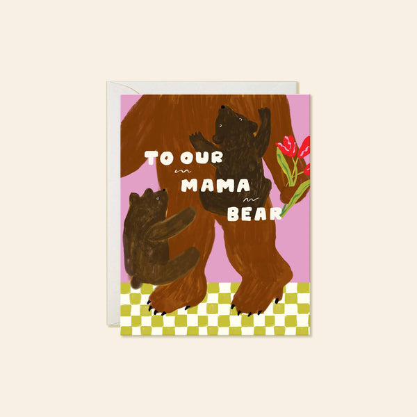 Mama Bear – Cute Whimsical Mother’s Day Greeting Card