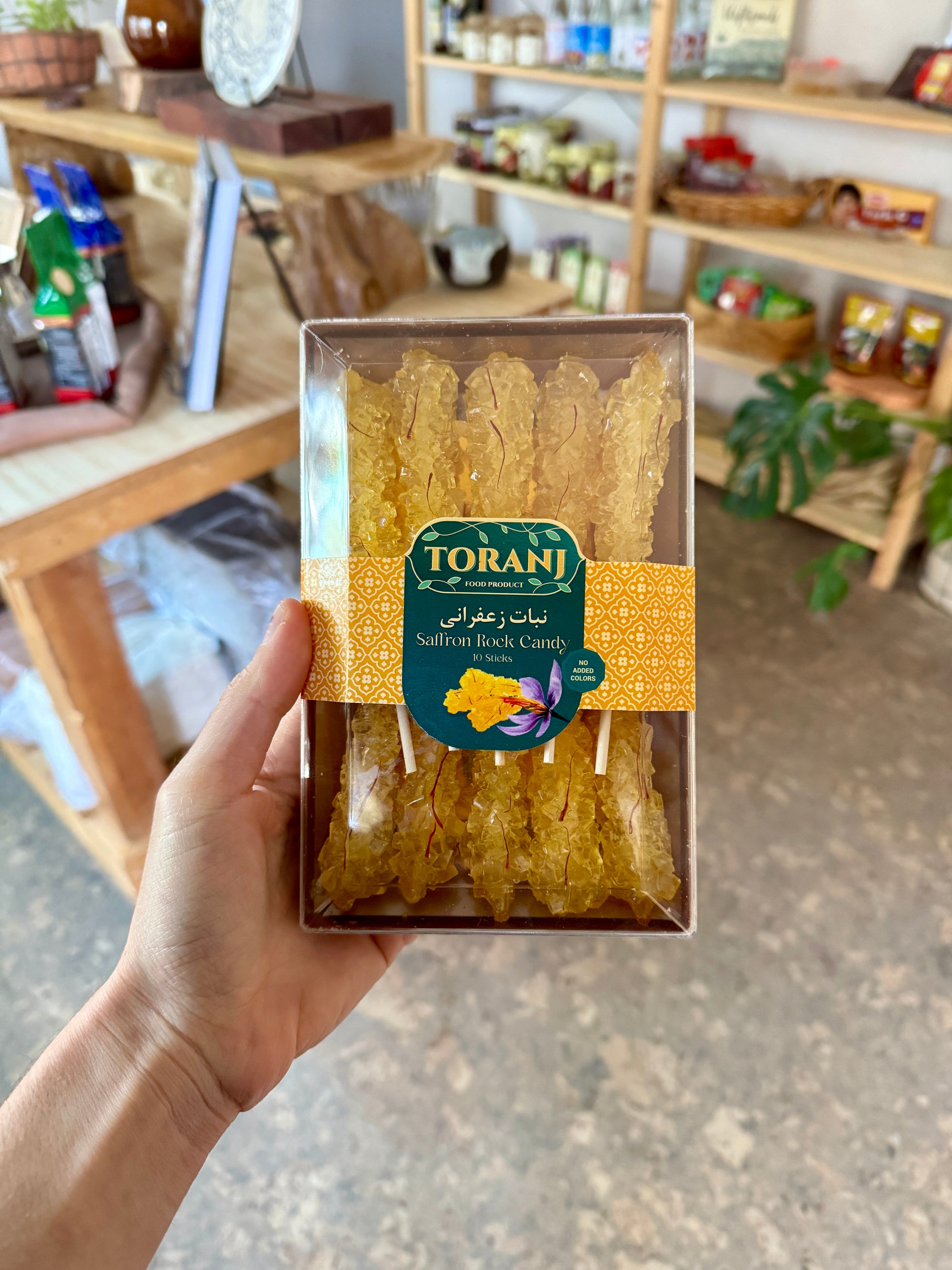 Saffron Rock Candy