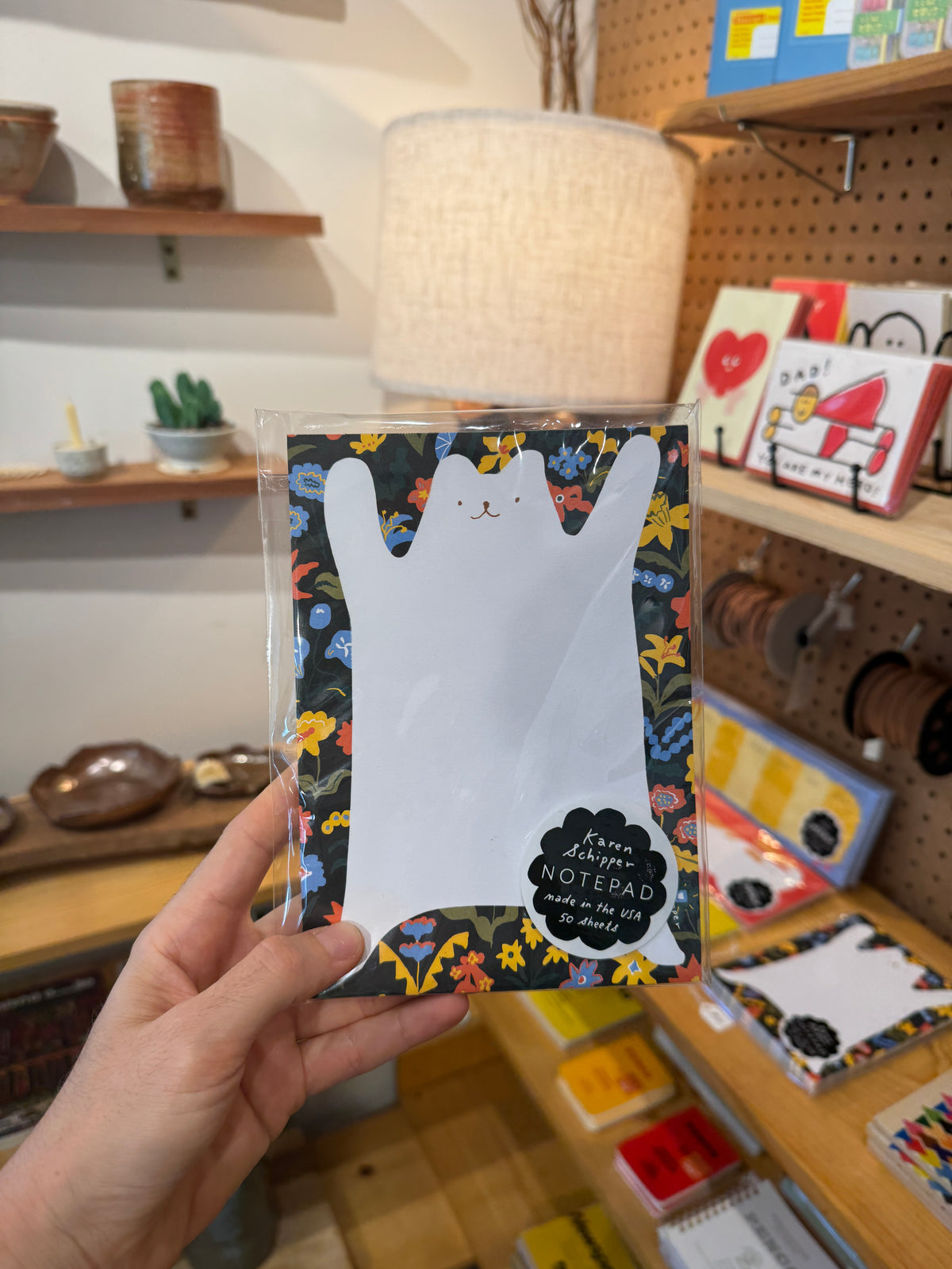 Bear Rug Notepad – Cute Bear Floral Notepad