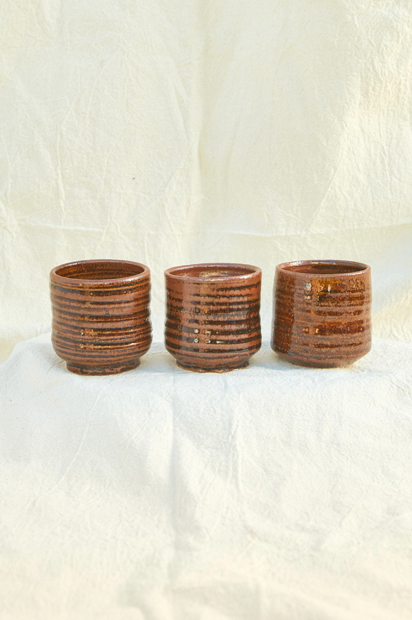 Amber Celadon Cups