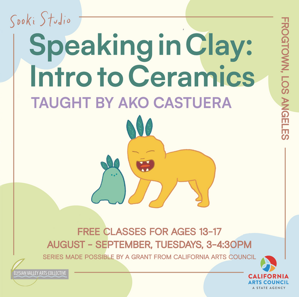 Speaking in Clay: Intro to Ceramics For Youth Ages 13-17