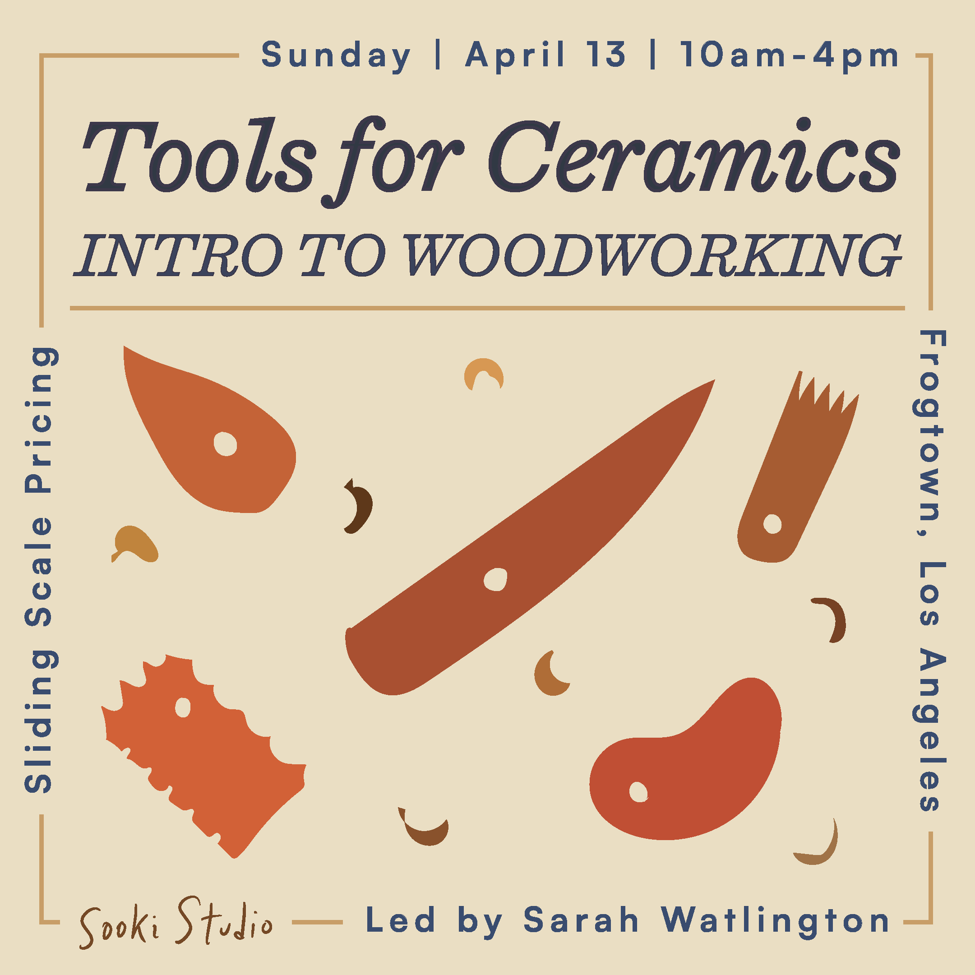 Tools for Ceramics with Sarah Watlington - April 13