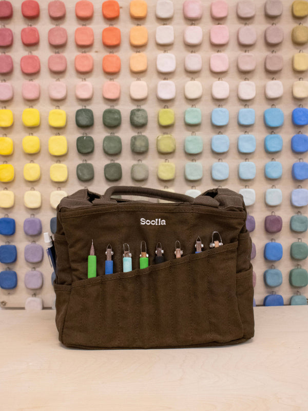 Soolla Studio Artist Bag, Coffee Bean, Craft Tote Bag