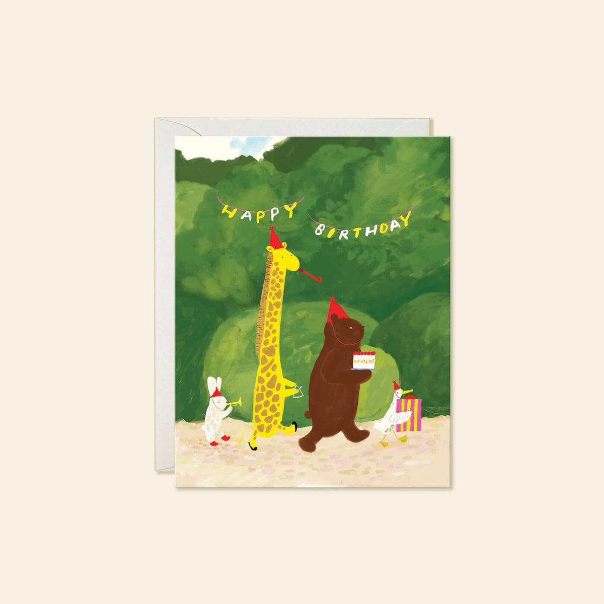 Birthday Parade – Woodland Animal Birthday Card