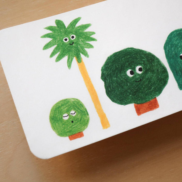 Postcard - Four Trees