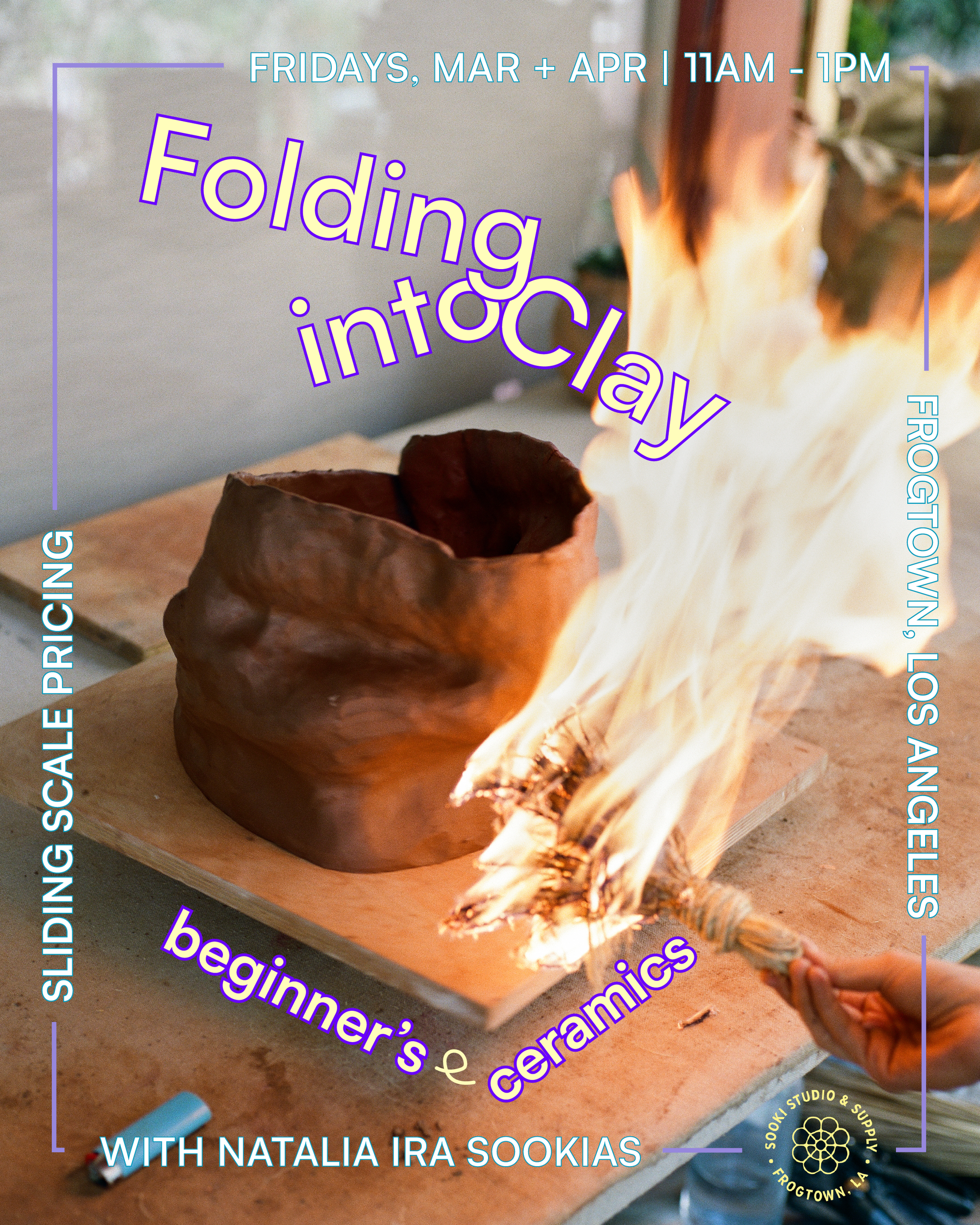 Folding Into Clay: Beginner's Ceramics - Mar. + Apr.