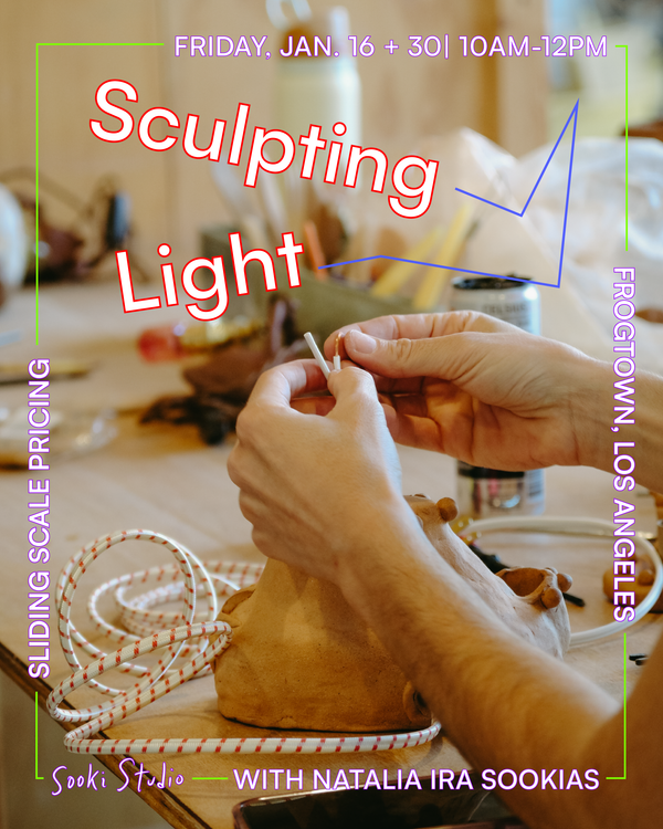 Sculpting Light: Ceramic Lamps - Jan. 16 + 30